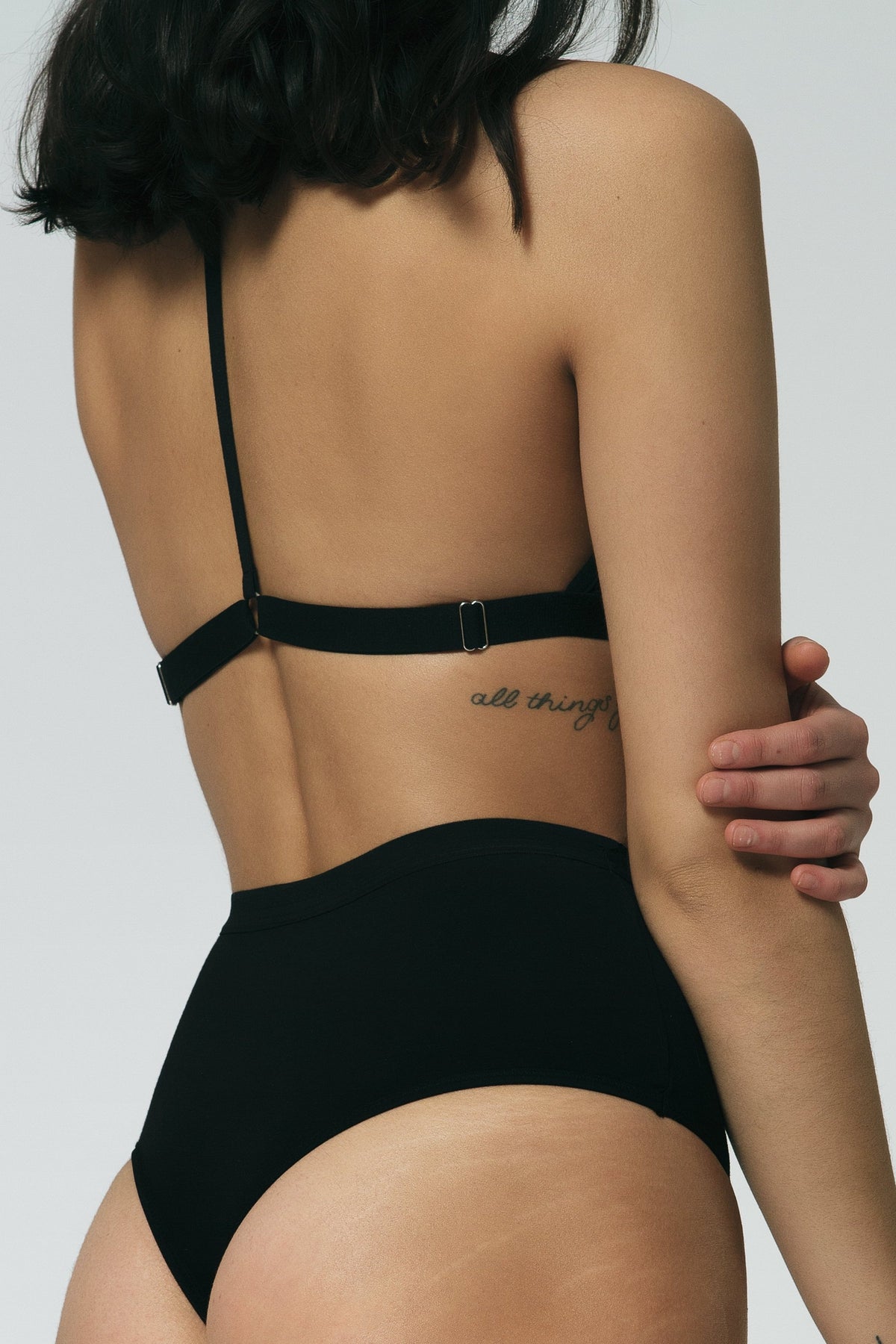 Wet Look High Waisted Thong Black – Model Express Vancouver